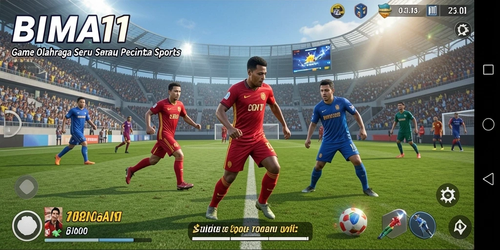 Tampilan gameplay BIMA11 yang memukau dalam pertandingan olahraga.