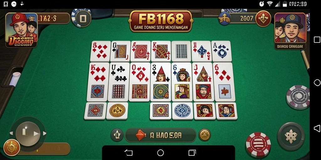 Tangkapan layar FB168 menunjukkan permainan Domino yang penuh aksi dan menarik.