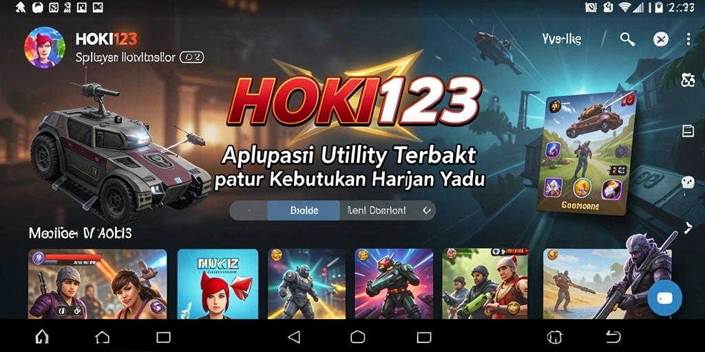 Tampilan antarmuka HOKI123 yang modern dan intuitif.