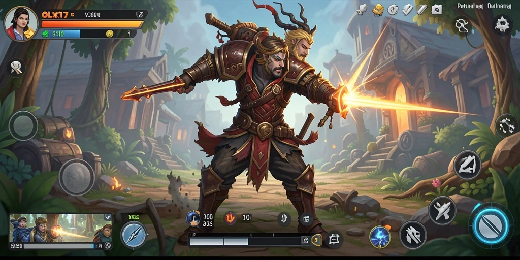 Tampilan gameplay menarik dari OLX17 dalam petualangan seru.