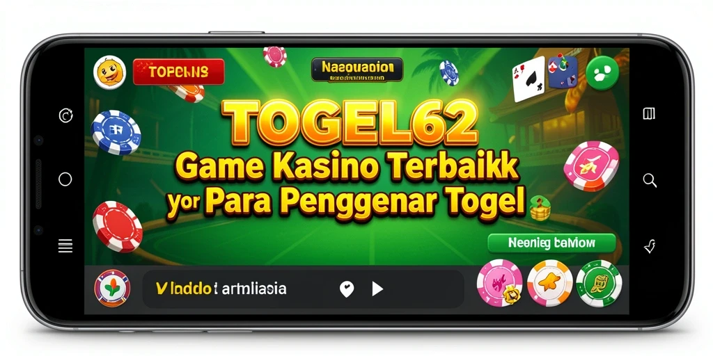Tampilan game Kasino dengan fitur menarik di TOGEL62.