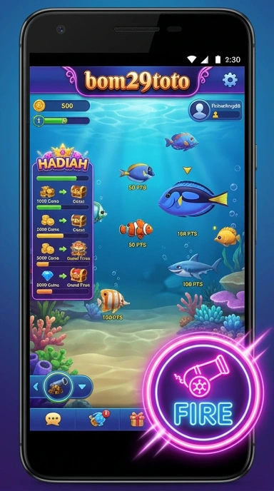 Screenshot aplikasi bom29toto menampilkan berbagai pilihan aplikasi yang tersedia.